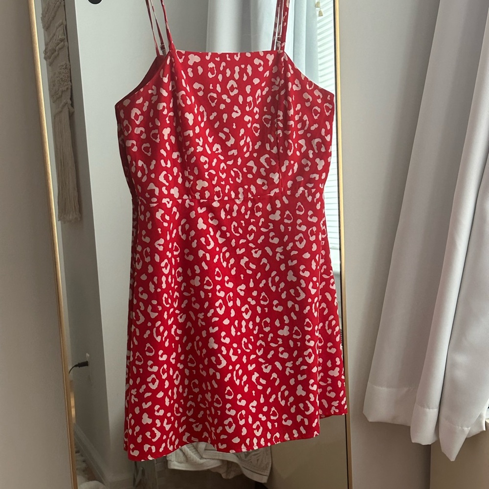 AQUA Red Mini Dress